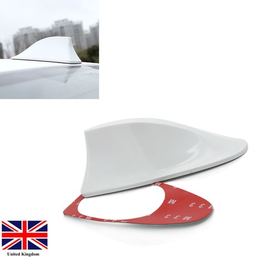 Car white shark fin - car,